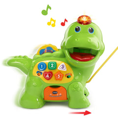 VTech Chomp and Count Dino spinning disc plays sing-alongs for fun