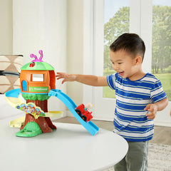 VTech CoComelon spiral loop on the track encourages motor skills during play