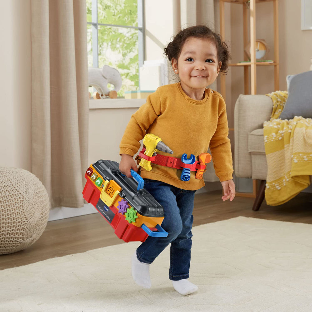VTech Drill and Learn Toolbox Pro colorful nails and screws for practice