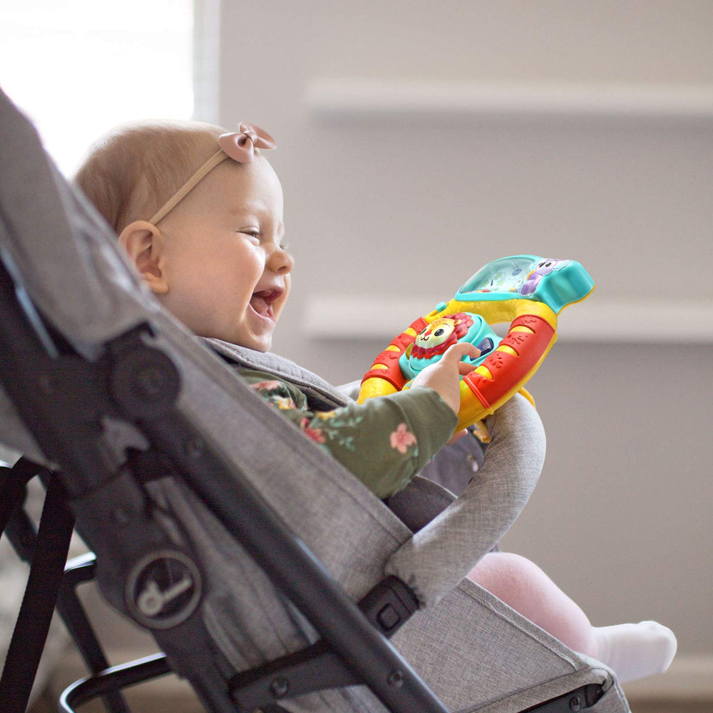 VTech Grip and Go steering wheel beads roll for tactile exploration