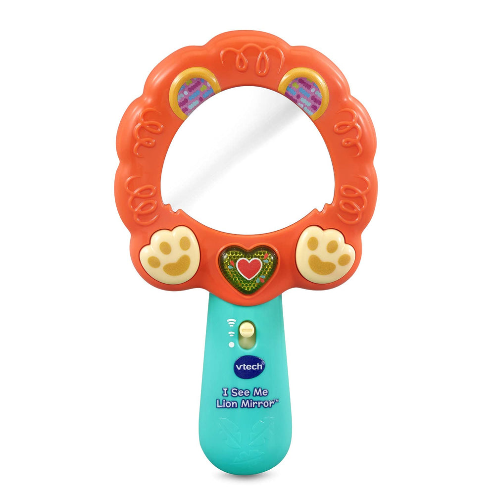 VTech I See Me Lion Mirror encourages self-expression through interactive paw presses.