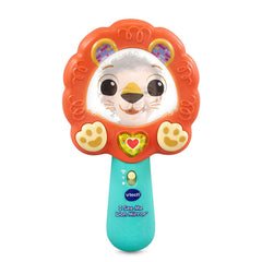 VTech I See Me Lion Mirror reveals a surprised lion as the child looks closer.