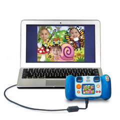 Child using the camera with selfie mode and face-detection feature.