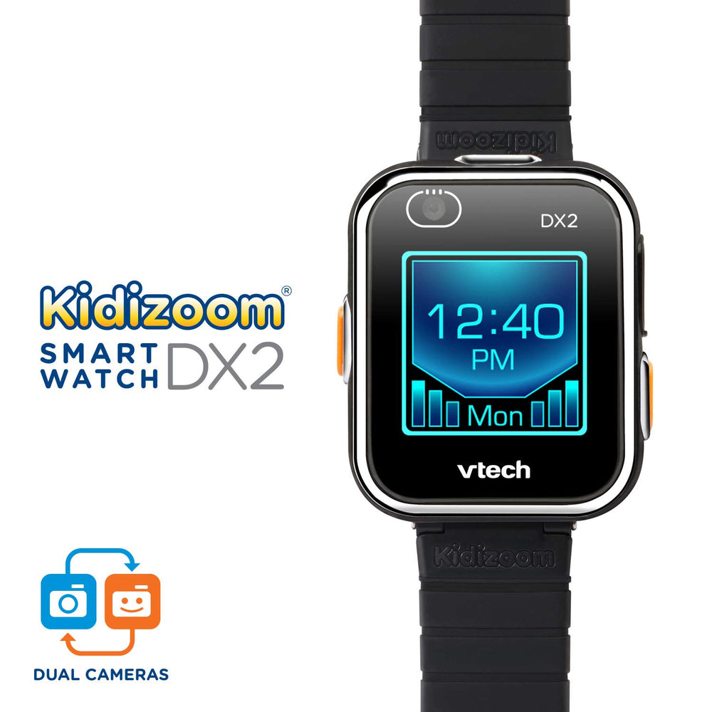 VTech KidiZoom DX2 black two cameras enabling kids to capture photos and videos
