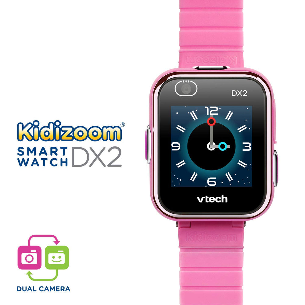 VTech KidiZoom DX2 dual cameras capture photos and selfies on the go.