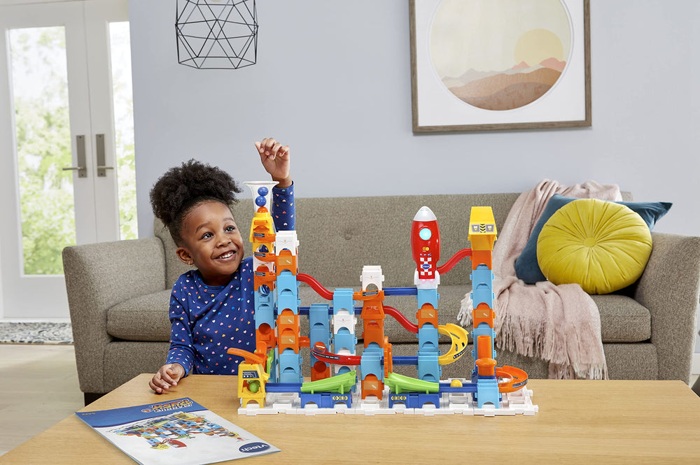 VTech Marble Rush guide shows three builds from beginner to advanced