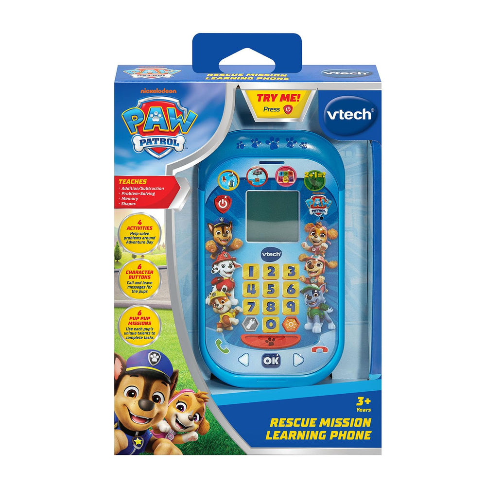 VTech PAW Patrol Rescue Mission Learning Phone Rocky puzzles—simple challenges boost problem-solving.