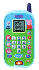 VTech Peppa Pig Lets Chat Phone front view encourages imaginative play