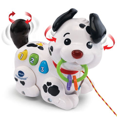 Three color buttons boosting fine motor skills and language prompts