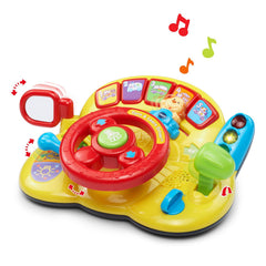 VTech Turn and Learn Driver yellow buttons and mirror encourage fine motor skills and pretend play