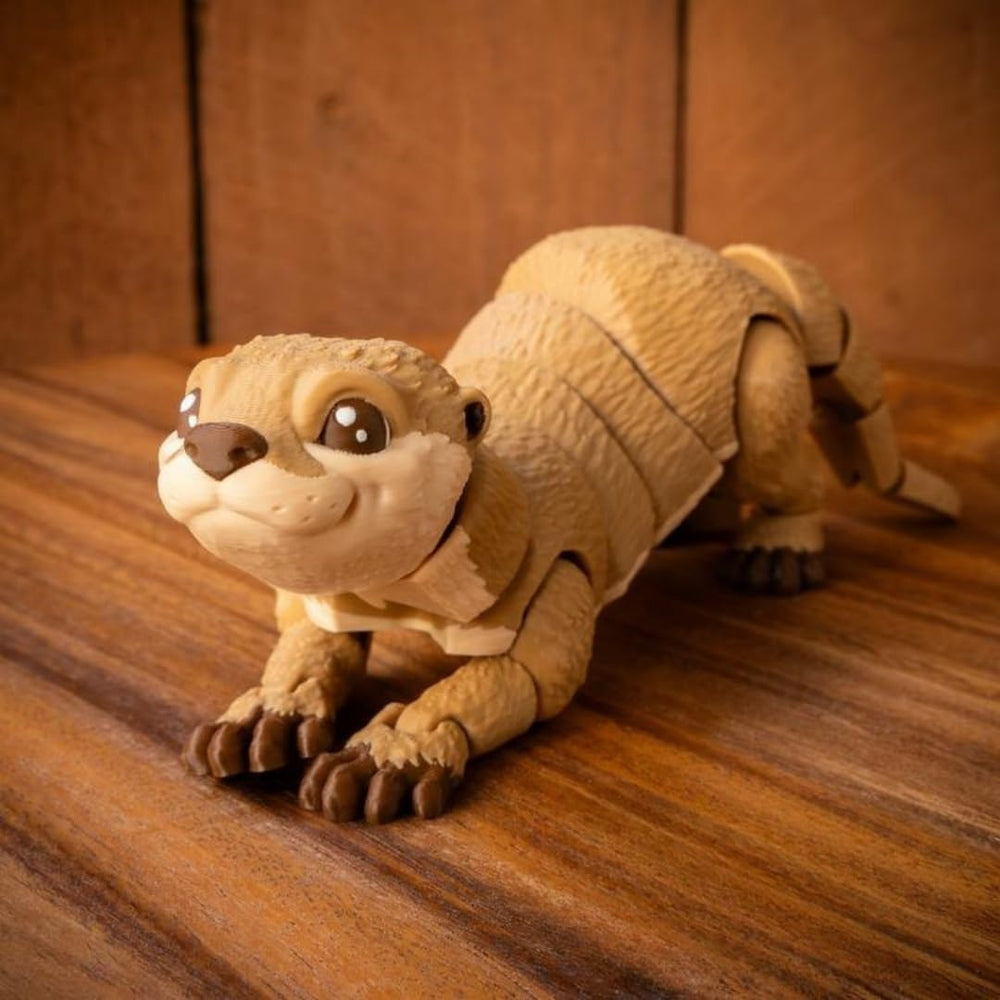 VUNDO Ollie Otter 6-inch posable tail allows dynamic poses and calm desk play