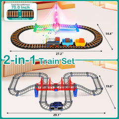 Vunrahsg electric train set accessories expand creative scenes
