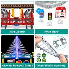 Vunrahsg electric train set train sounds and bells add realistic ambience