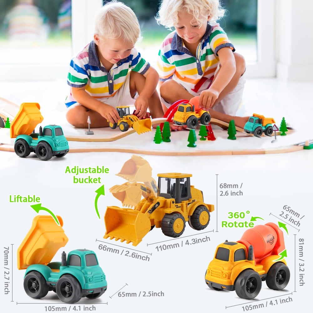 vusum toddler-friendly dump truck design with safe, easy grip.