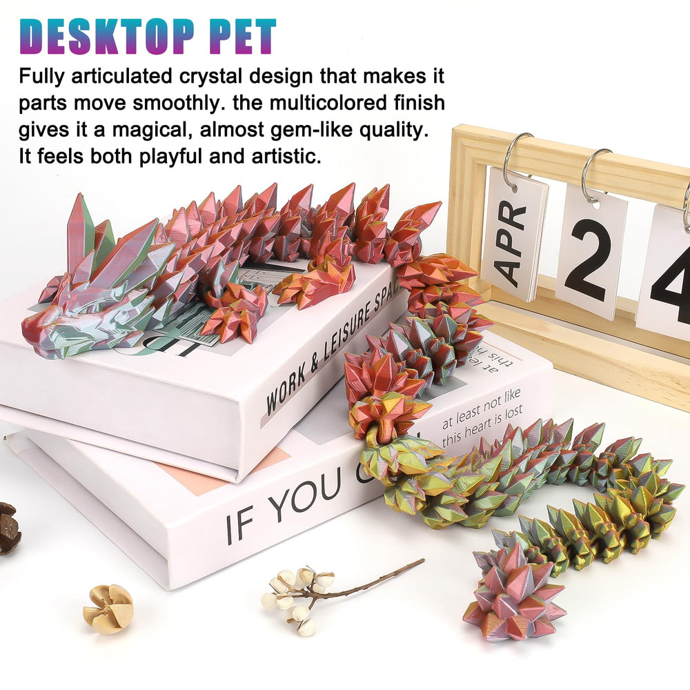 VUTIKPIX articulated dragon with movable spine and legs for poseable display.