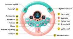 VVistch steering wheel base and belt attachment for secure backseat setup