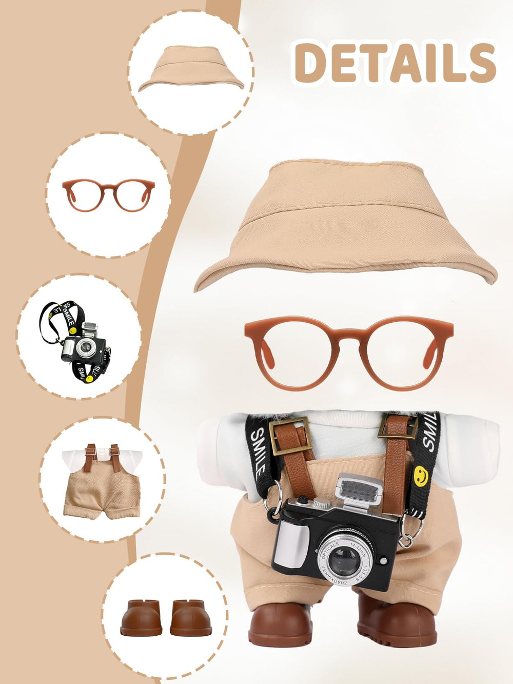 VVQUI 17cm doll shirt provides versatile layering for daily and themed looks.