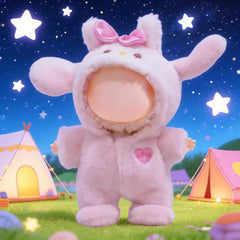 VVQUI doll costume set shown with outfits; doll not included.