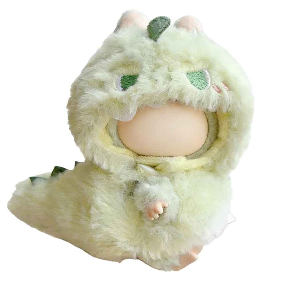 VVQUI Greem Dinosaur doll outfit for 17cm dolls with a snug, playful fit.