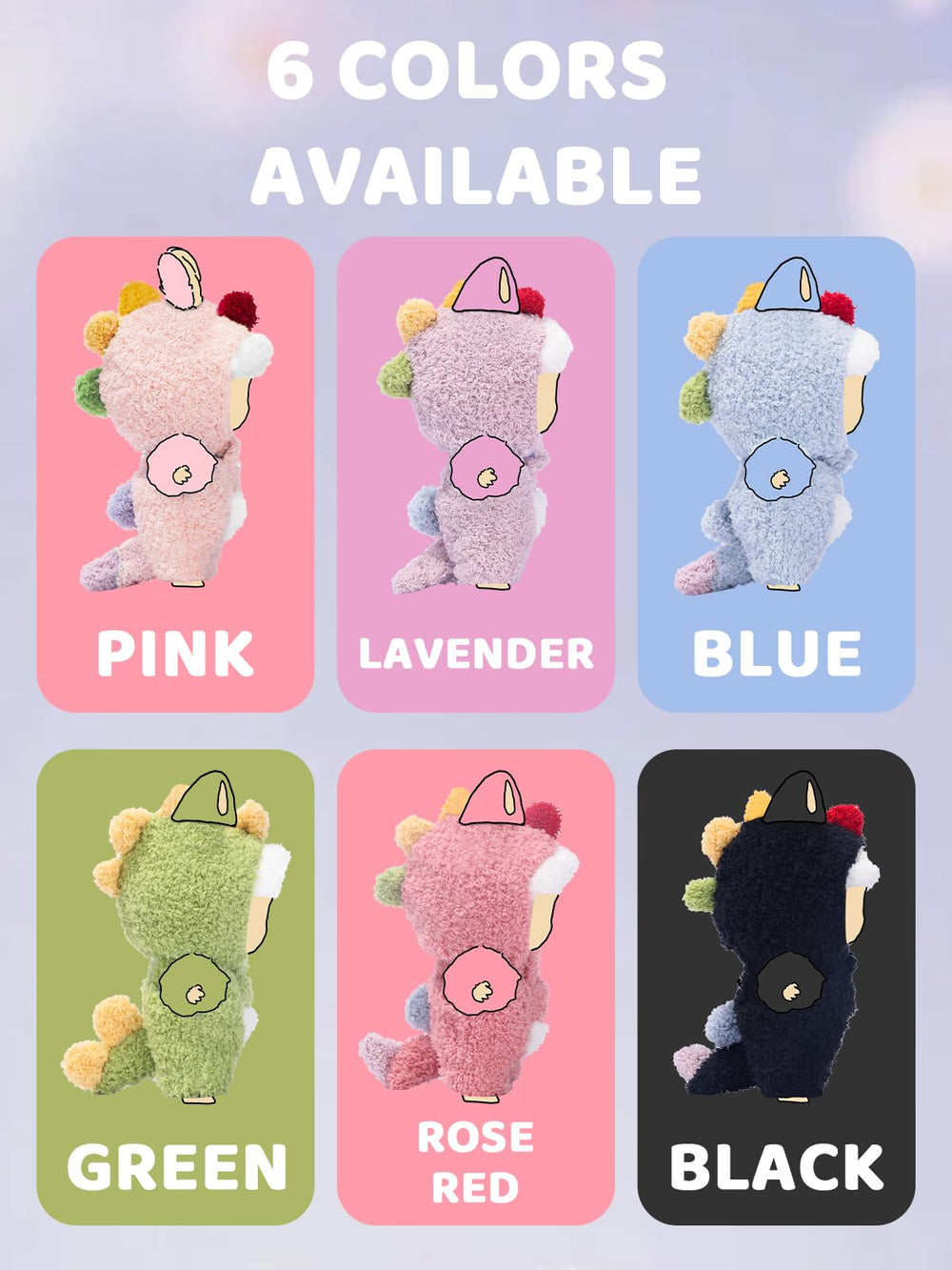 VVQUI lavender dinosaur doll outfit is durable and easy-care for daily use.