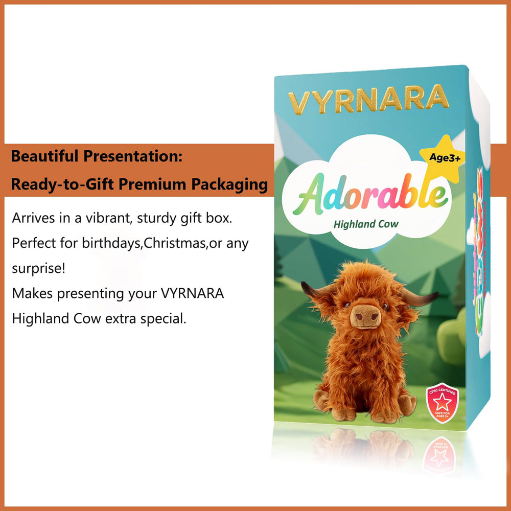 VYRNARA Highland Cow face detail with friendly eyes.