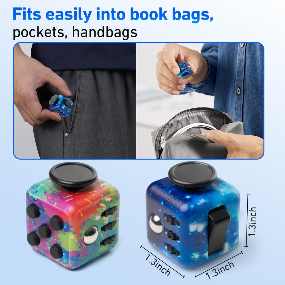 Vyotp Infinity Cube handheld: comfortable edges for one-handed flipping and quiet concentration.