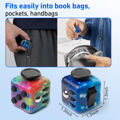 Vyotp Infinity Cube handheld: comfortable edges for one-handed flipping and quiet concentration.