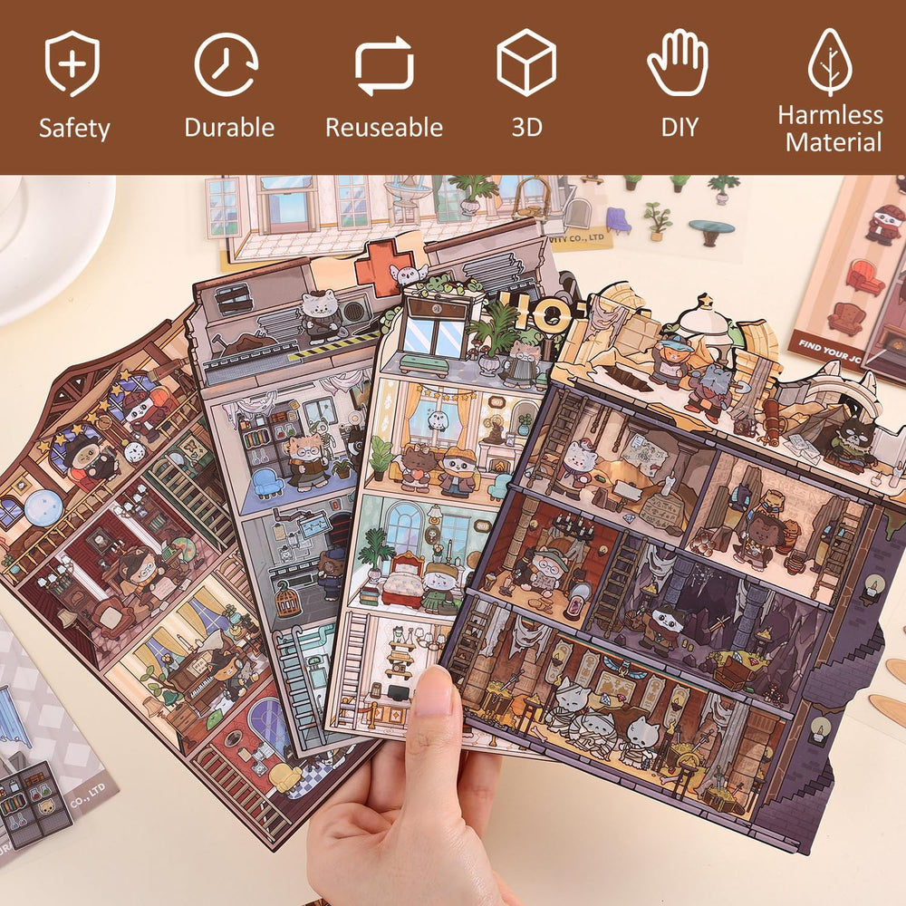 VYRANA 3D scene sticker detective agency for imaginative play and desk decor.