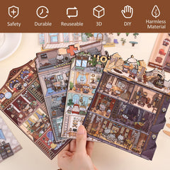 VYRANA 3D scene sticker detective agency for imaginative play and desk decor.