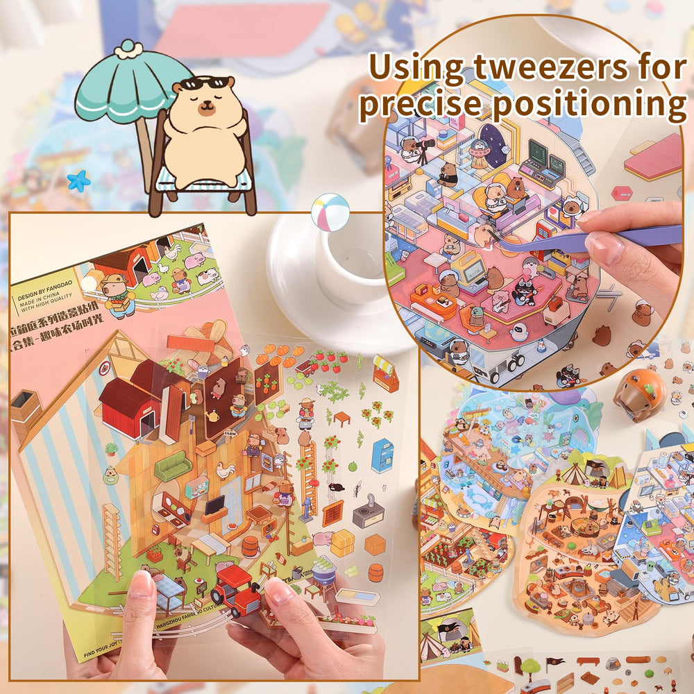 VYRANA girls 3D underwater stickers bringing vibrant sea life to life.