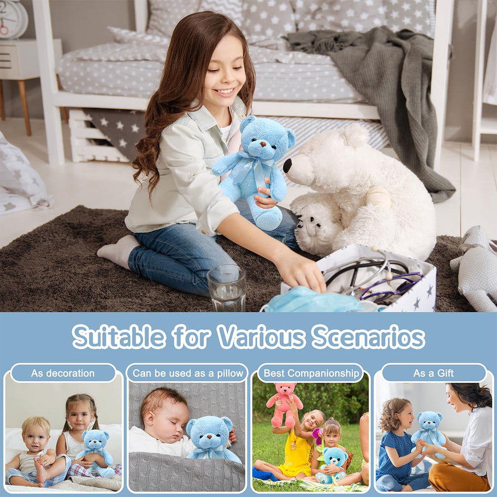 VYUSIT blue teddy bear suitable for Christmas gifting