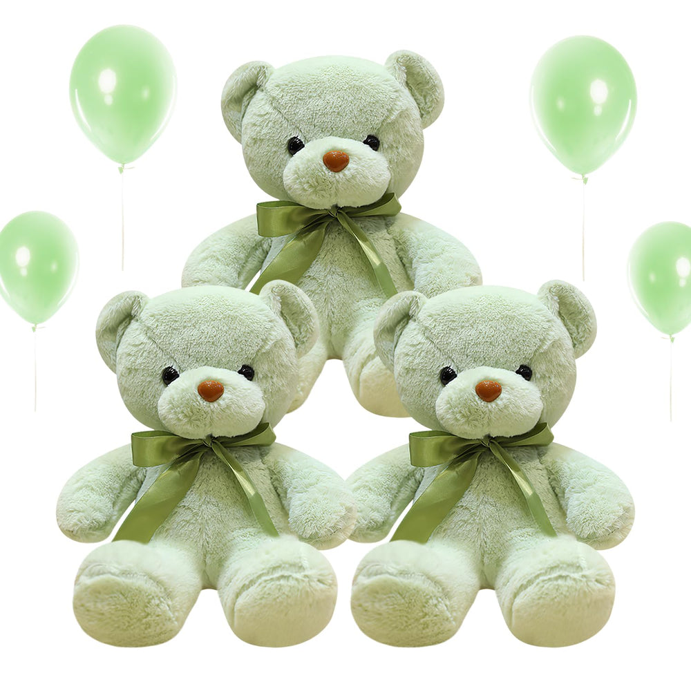 VYUSIT green teddy bear 13.5in bulk group for gifting and decor.
