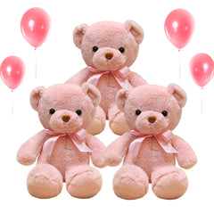 VYUSIT pink teddy bear plush, a cuddly 13.4-inch friend for bedtime comfort.