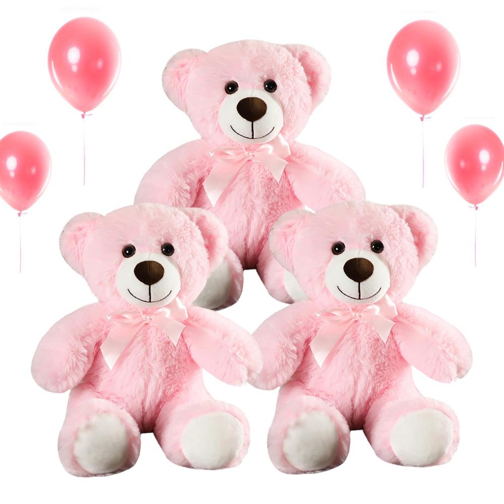 VYUSIT pink teddy bear bulk set ideal for cuddling and gifting