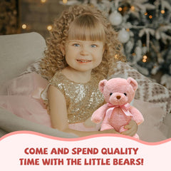 VYUSIT pink bears brighten desks and beds as charming décor.