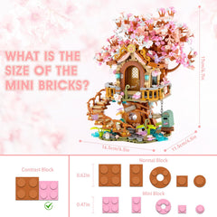 Vziimo Cherry Blossom Treehouse exterior display showing bright colors for stylish home decor