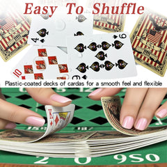 VZONE Waterproof plastic cards resist spills for durable play