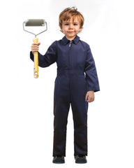 VZQI Kids Coveralls navy front view, ideal for playful everyday wear and easy movement.