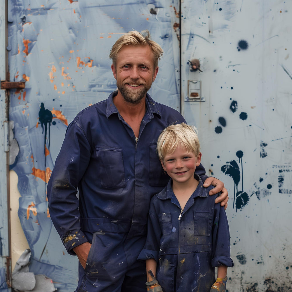 VZQI coveralls zipper closure, easy on and off for kids.