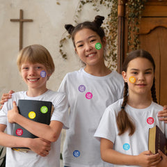 W1cwey Jesus Love You stickers roll gift-wrap accents for celebrations