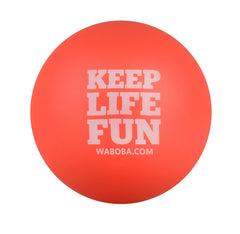 Waboba Big Kahuna skipping over water with a wide bounce, great for pool play.