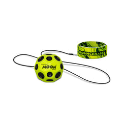 Waboba Bounceback Returning Moon Ball in yellow offers thrilling returns for solo practice and outdoor fun.