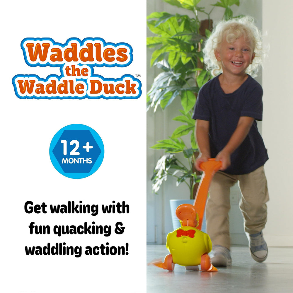 Waddles the Waddle Duck waddling movement aids balance during early steps