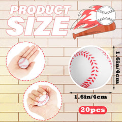 Waenerec baseball stress ball close-up showing foam surface and gentle bounce