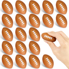 Waenerec mini football stress ball close-up showing soft foam texture for tactile focus
