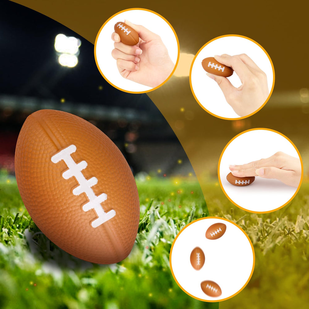 Waenerec mini football stress ball on desk as a quick squeeze companion