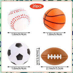 Waenerec mini sport stress ball football provides compact tension release during breaks