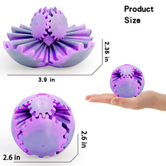 Wagkew gear ball 3d-printed PLA material highlights eco-friendly durability.