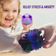 Wagkew gear ball on table demonstrates stress-relief during breaks.