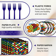WAHA-GG 3D cube napkins perfect for quick hand drying and theme flair.